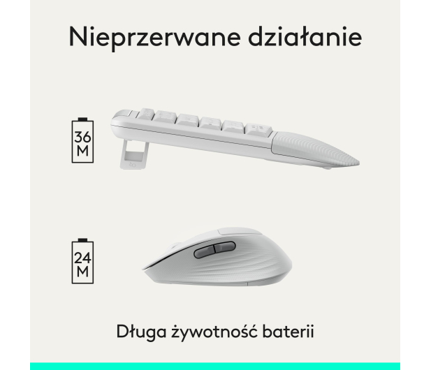 Logitech Signature Comfort Plus MK880 biały - 1533425 - zdjęcie 17